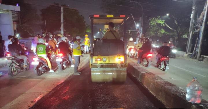 Perbaikan jalan Stasiun Poris oleh Dinas PUPR Kota Tangerang kurangi kemacetan Batuceper.
