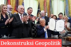 Presiden AS Donald Trump memberikan keterangan pers bersama Presiden Prancis Emmanuel Macron mengenai pembukaan Selat Hormuz.