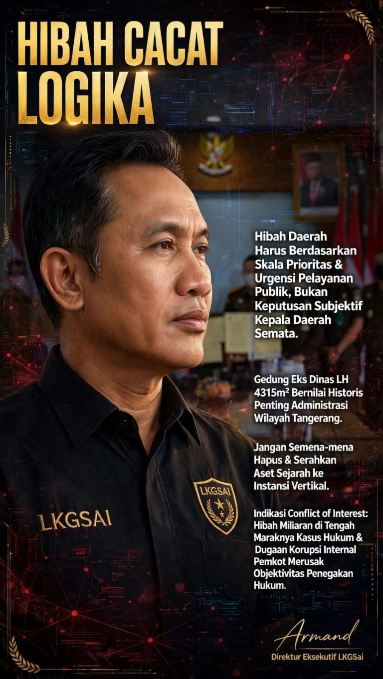 Direktur Eksekutif LKGSAI Armand saat memaparkan perspektif dan kajian hukum terkait pengelolaan aset daerah serta implementasi regulasi korporasi di wilayah Jabodetabek.
