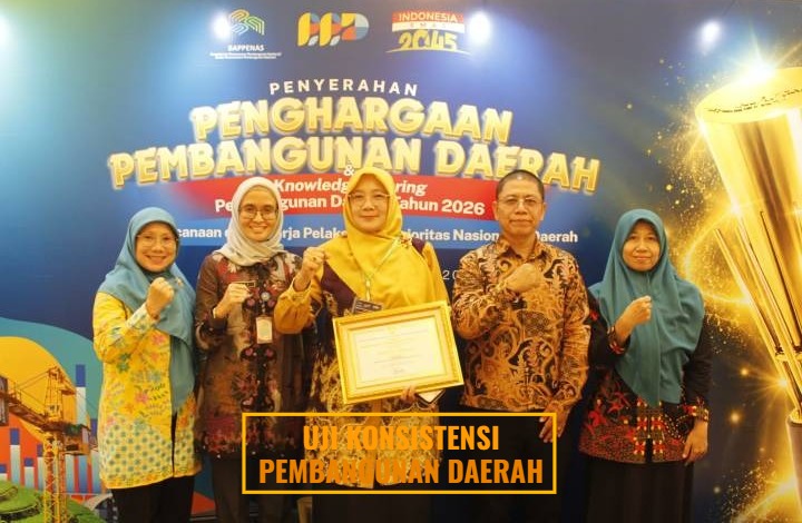 Kepala Bappeda Kota Tangerang Yeti Rohaeti saat memaparkan keberhasilan pencapaian Penghargaan Pembangunan Daerah (PPD) 2026.